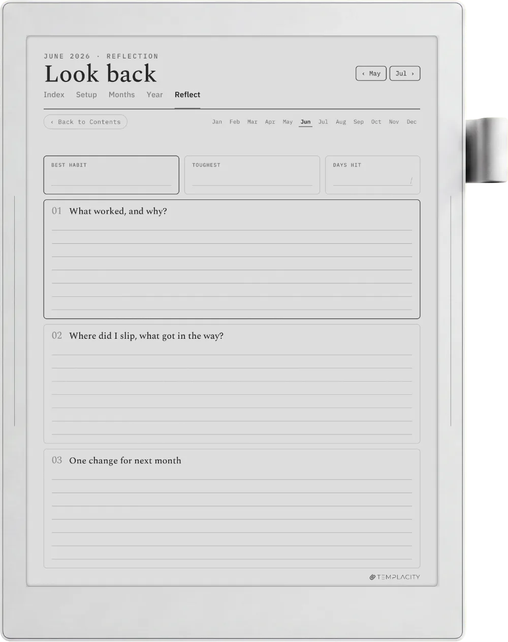 The Planner · Habit Tracker Supernote Manta page 5