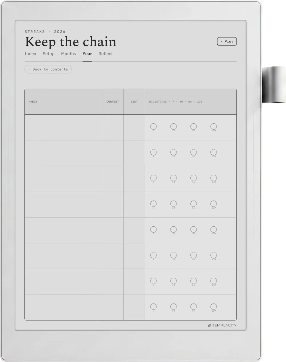 The Planner · Habit Tracker Supernote Manta page 2