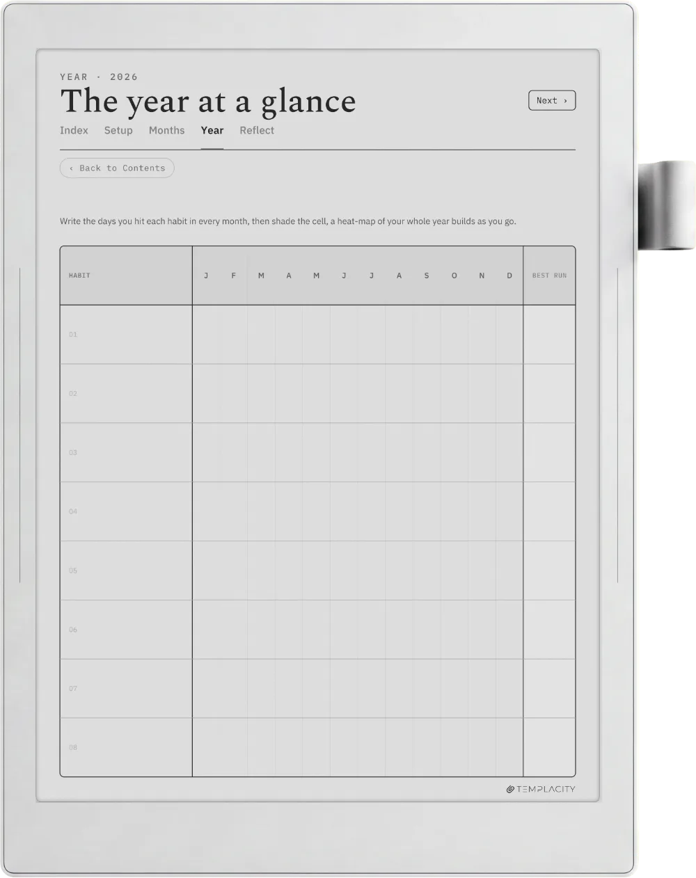 The Planner · Habit Tracker Supernote Manta page 3