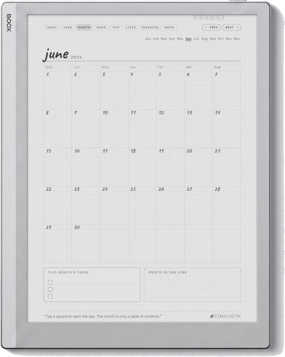Ichinichi 一日 · A techo for e-ink Boox Go 10.3 page 3