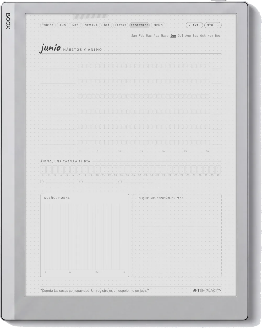 Ichinichi 一日 · Una agenda techo para e-ink Boox Go 10.3, página 5