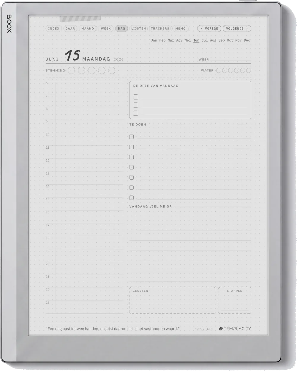 Ichinichi 一日 · Een techo voor e-ink Boox Go 10.3 pagina 1