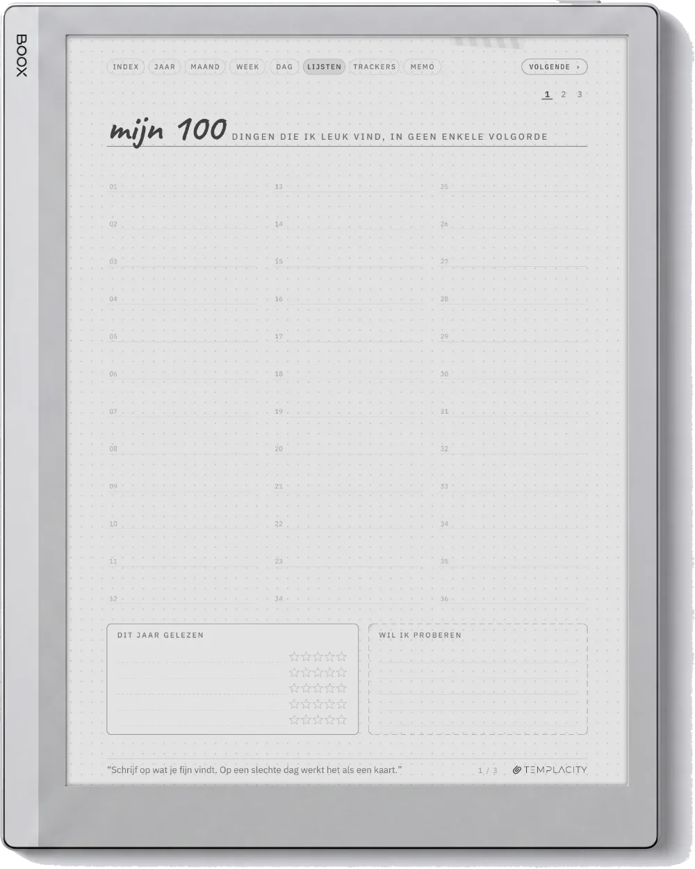 Ichinichi 一日 · Een techo voor e-ink Boox Go 10.3 pagina 4
