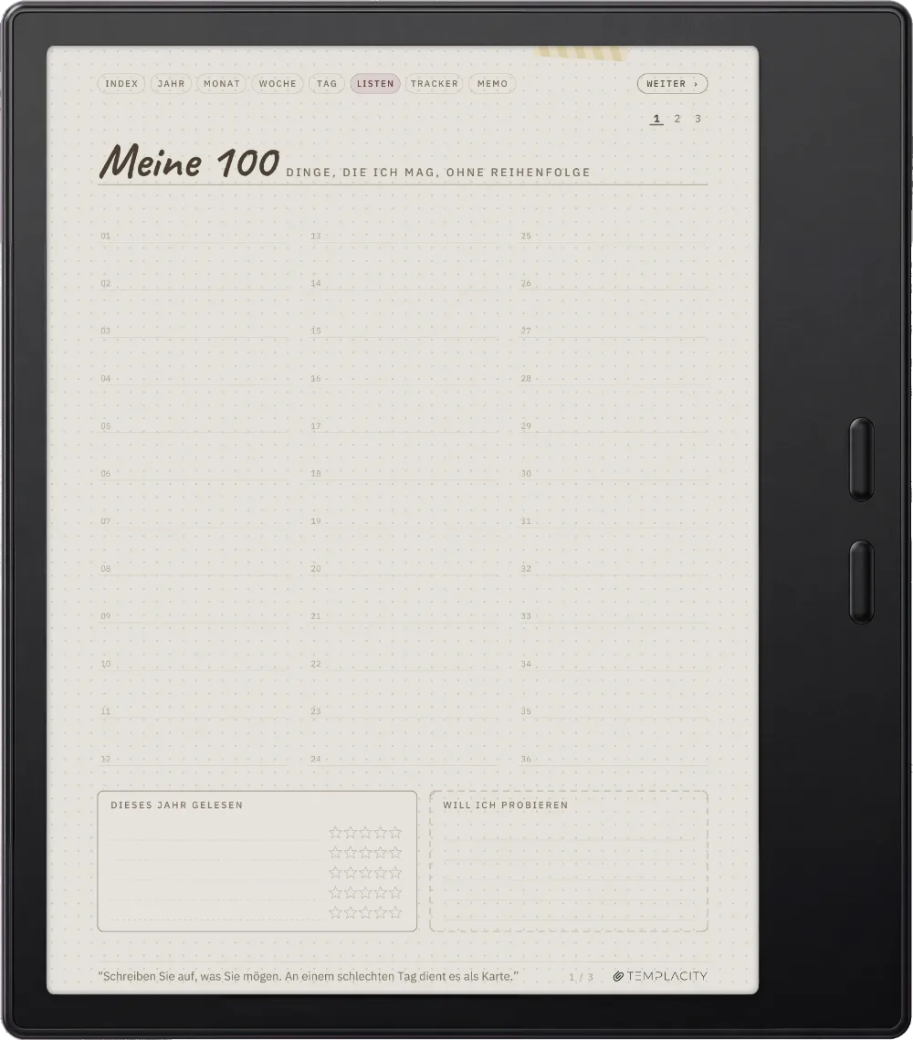 Ichinichi 一日 · Ein Techo für E-Ink Boox Go Color 7 (Gen II) Seite 4