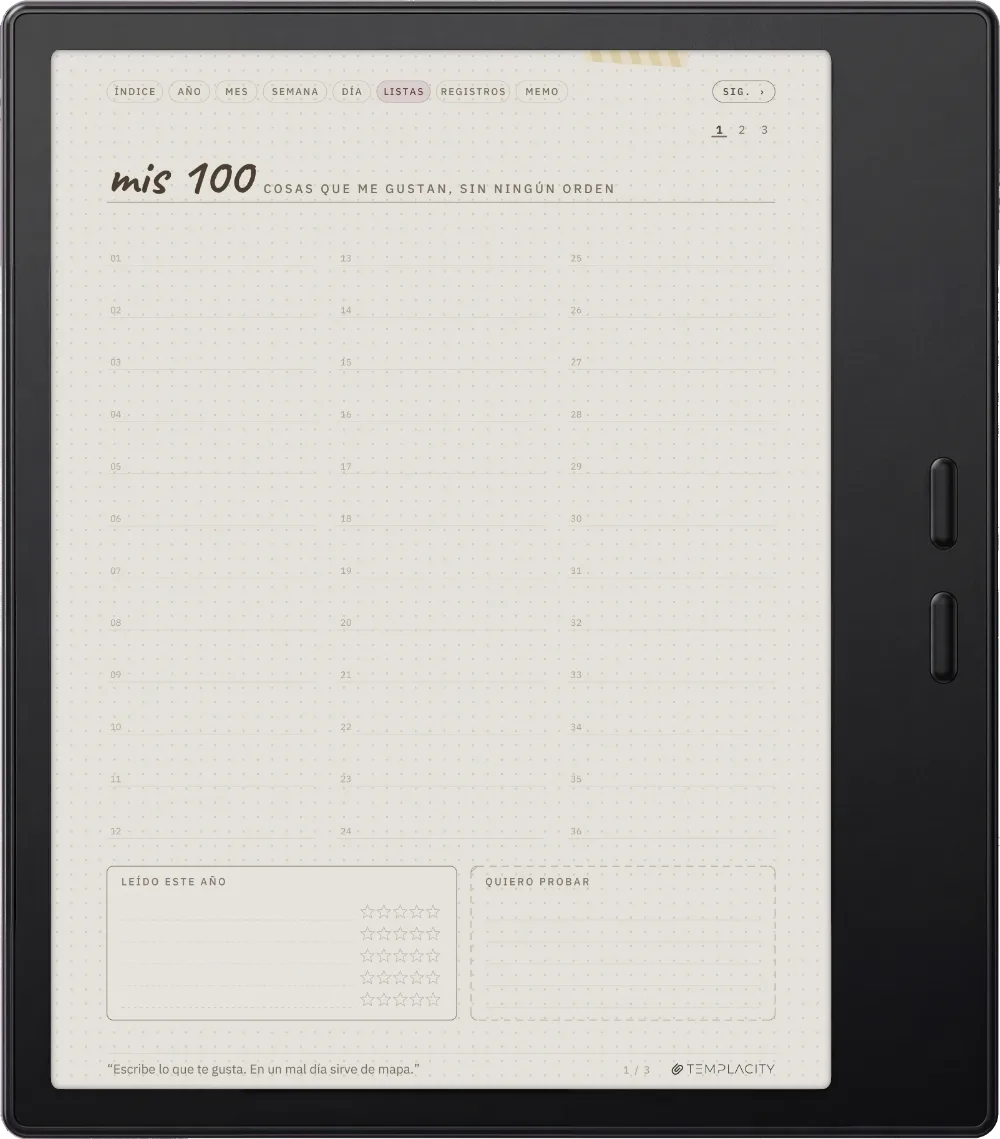 Ichinichi 一日 · Una agenda techo para e-ink Boox Go Color 7 (Gen II), página 4