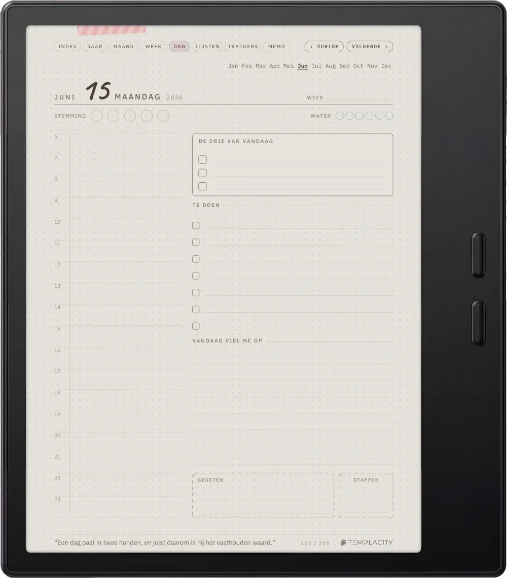 The Planner De dagpagina
