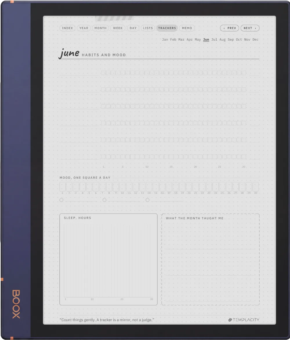 Ichinichi 一日 · A techo for e-ink Boox Note Air2 page 5