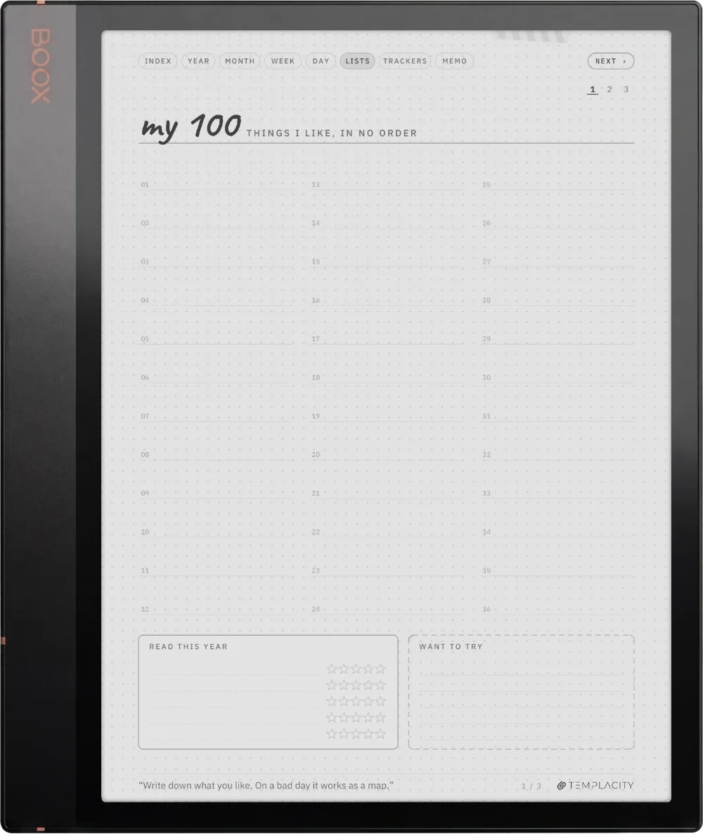 Ichinichi 一日 · A techo for e-ink Boox Note Air 3 page 4