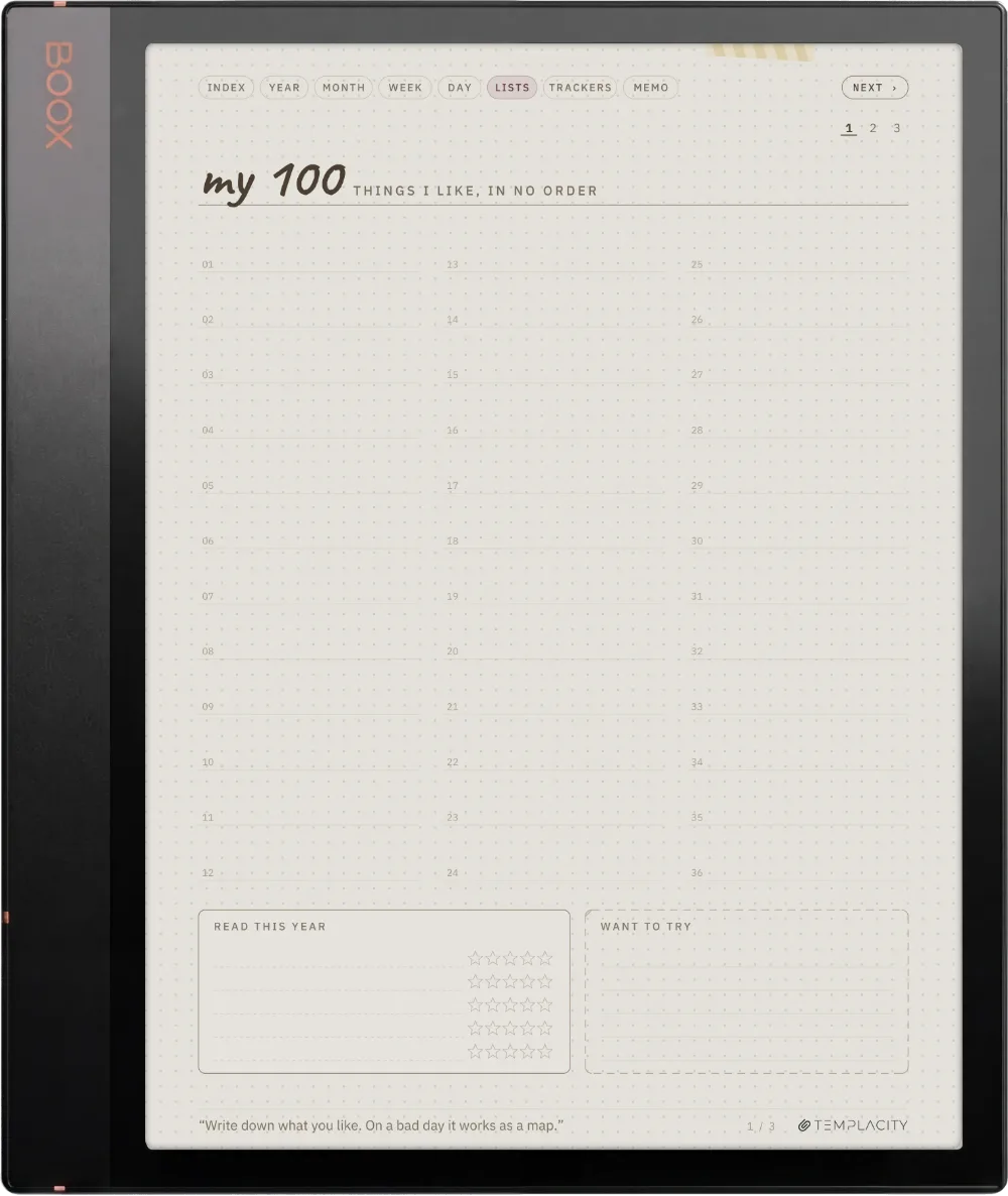 Ichinichi 一日 · A techo for e-ink Boox Note Air3 C page 4