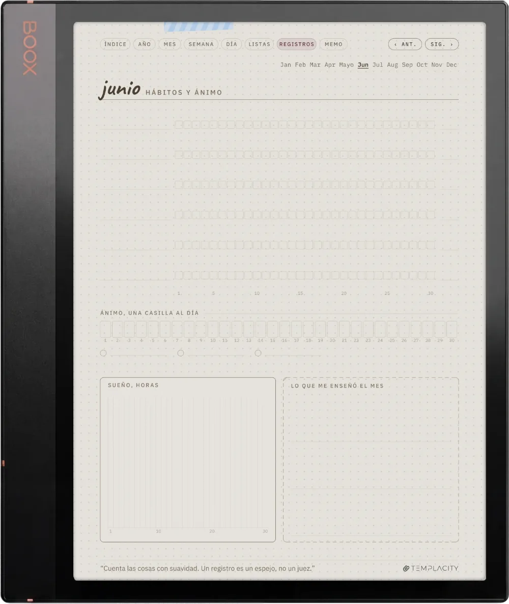 Ichinichi 一日 · Una agenda techo para e-ink Boox Note Air3 C, página 5