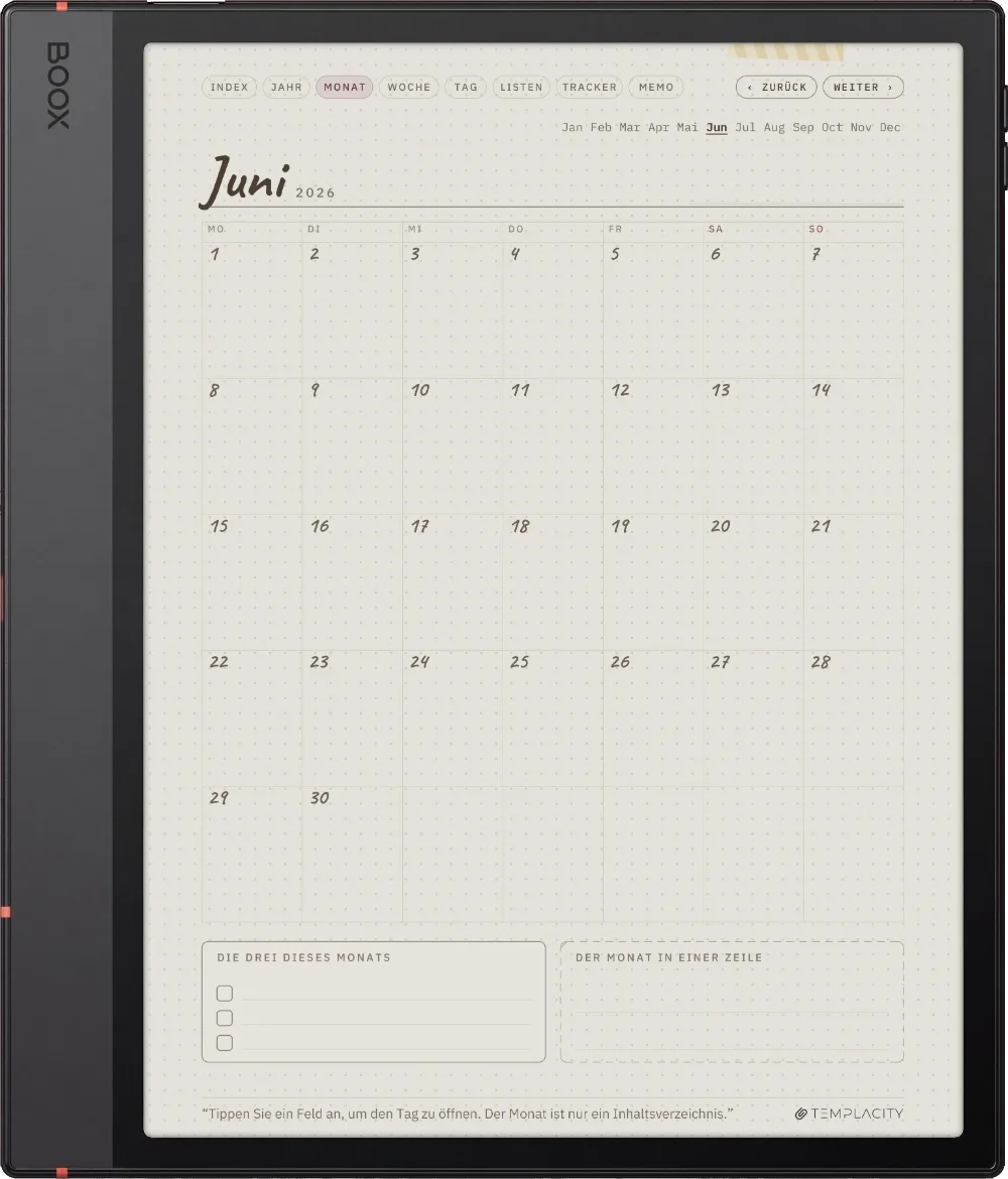 Ichinichi 一日 · Ein Techo für E-Ink Boox Note Air5 C Seite 3