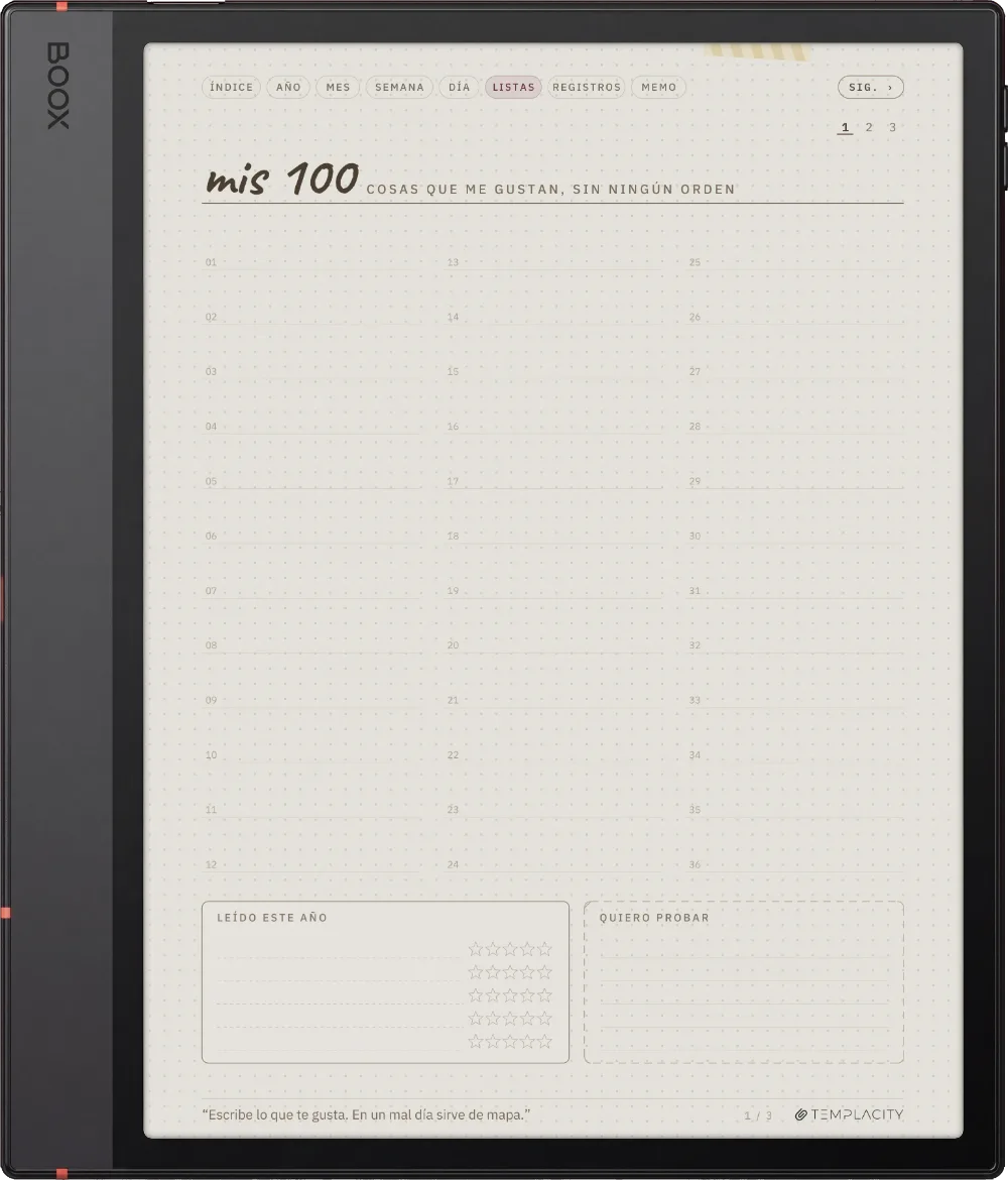Ichinichi 一日 · Una agenda techo para e-ink Boox Note Air5 C, página 4