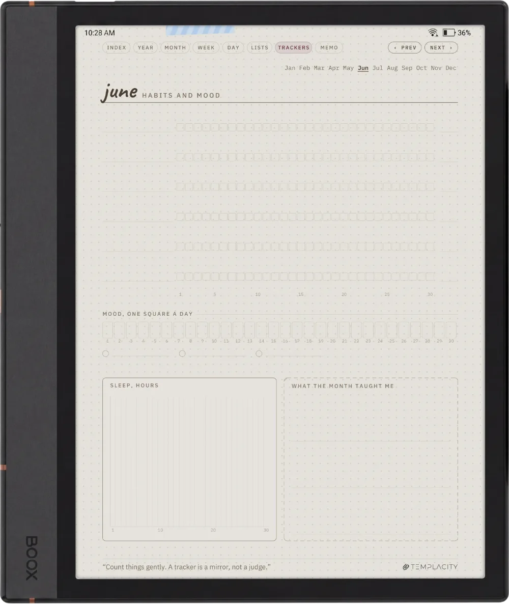 Ichinichi 一日 · A techo for e-ink Boox Note Max page 5