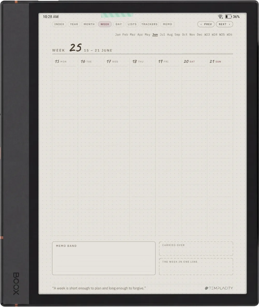 Ichinichi 一日 · A techo for e-ink Boox Note Max page 2