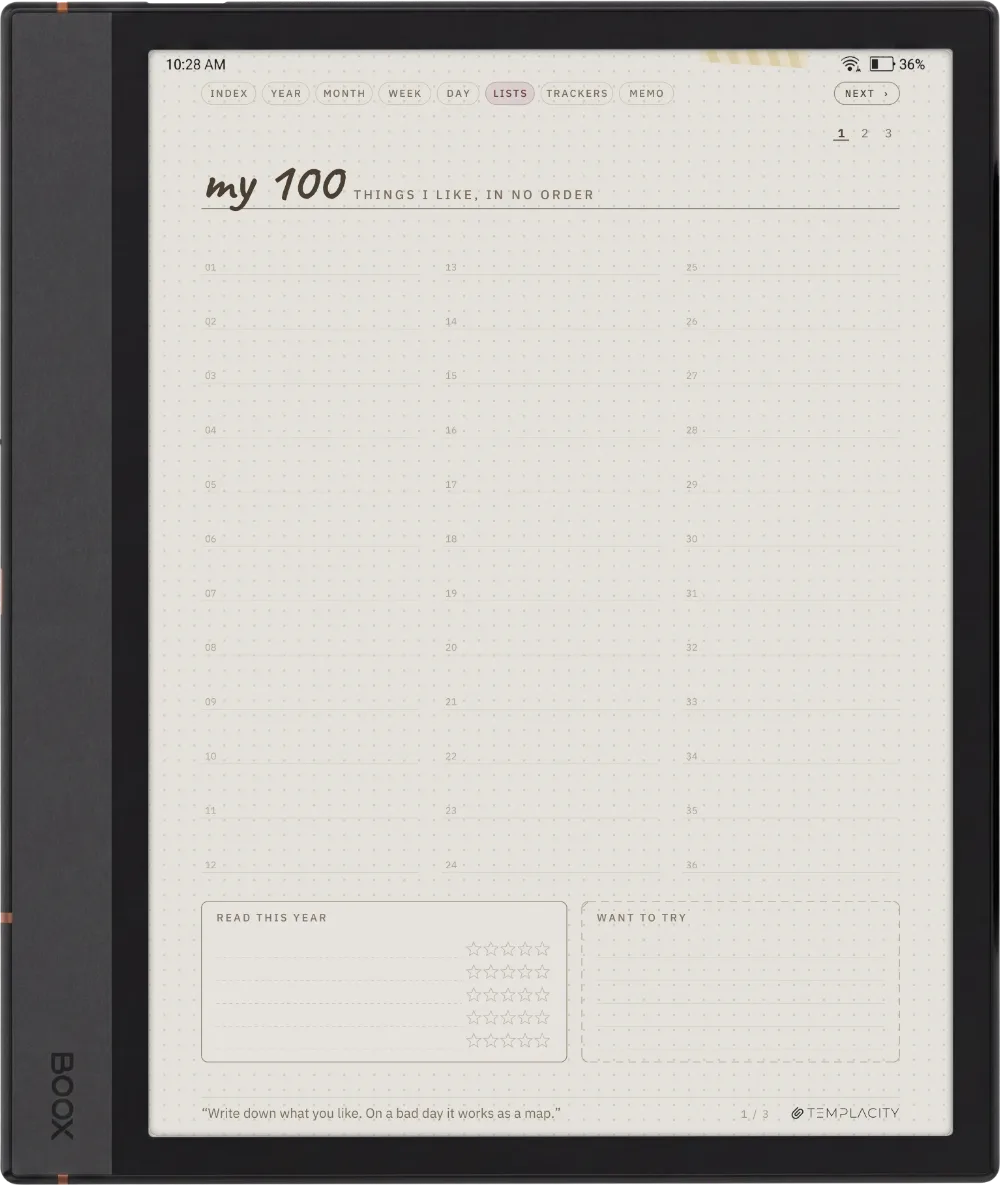 Ichinichi 一日 · A techo for e-ink Boox Note Max page 4