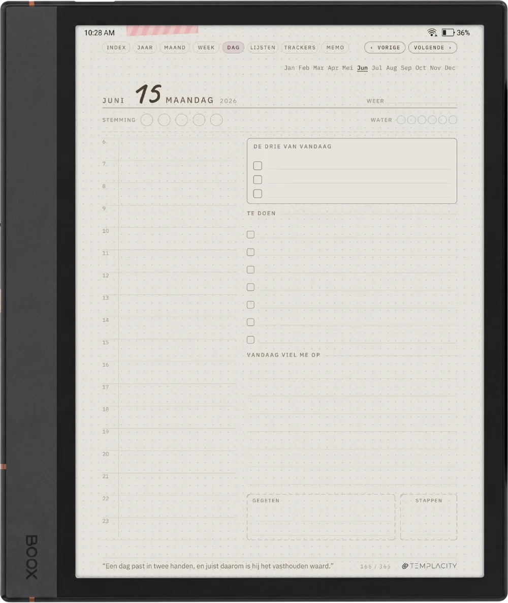 The Planner De dagpagina