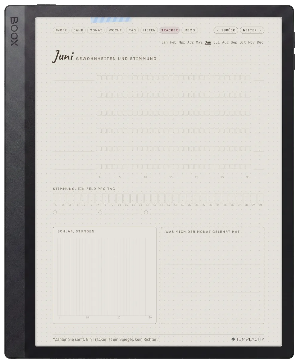 Ichinichi 一日 · Ein Techo für E-Ink Boox Tab Ultra C Pro Seite 5