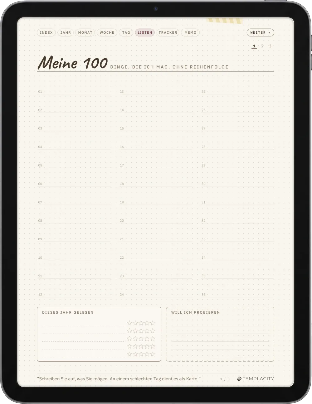 Ichinichi 一日 · Ein Techo für E-Ink iPad Seite 4