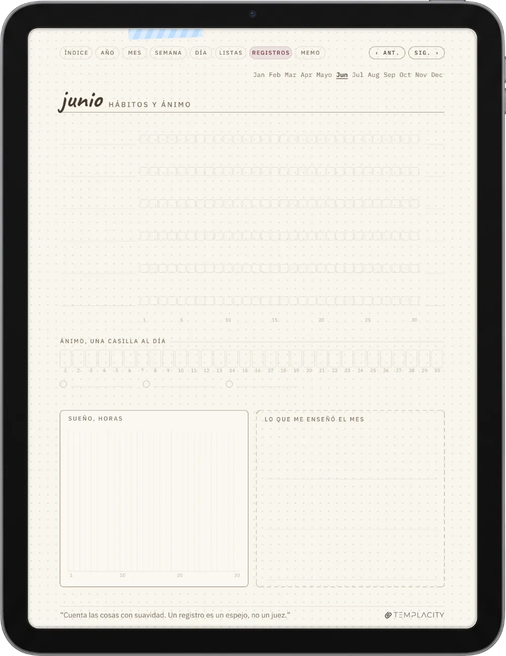 Ichinichi 一日 · Una agenda techo para e-ink iPad, página 5