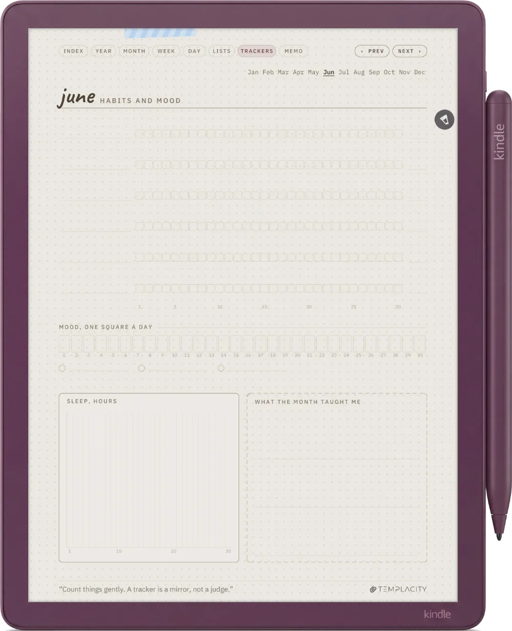 Ichinichi 一日 · A techo for e-ink Kindle Scribe Colorsoft page 5