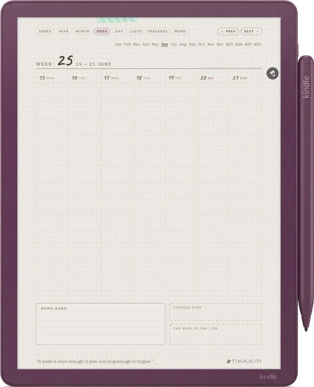 Ichinichi 一日 · A techo for e-ink Kindle Scribe Colorsoft page 2