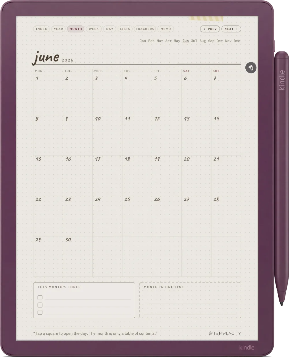 Ichinichi 一日 · A techo for e-ink Kindle Scribe Colorsoft page 3