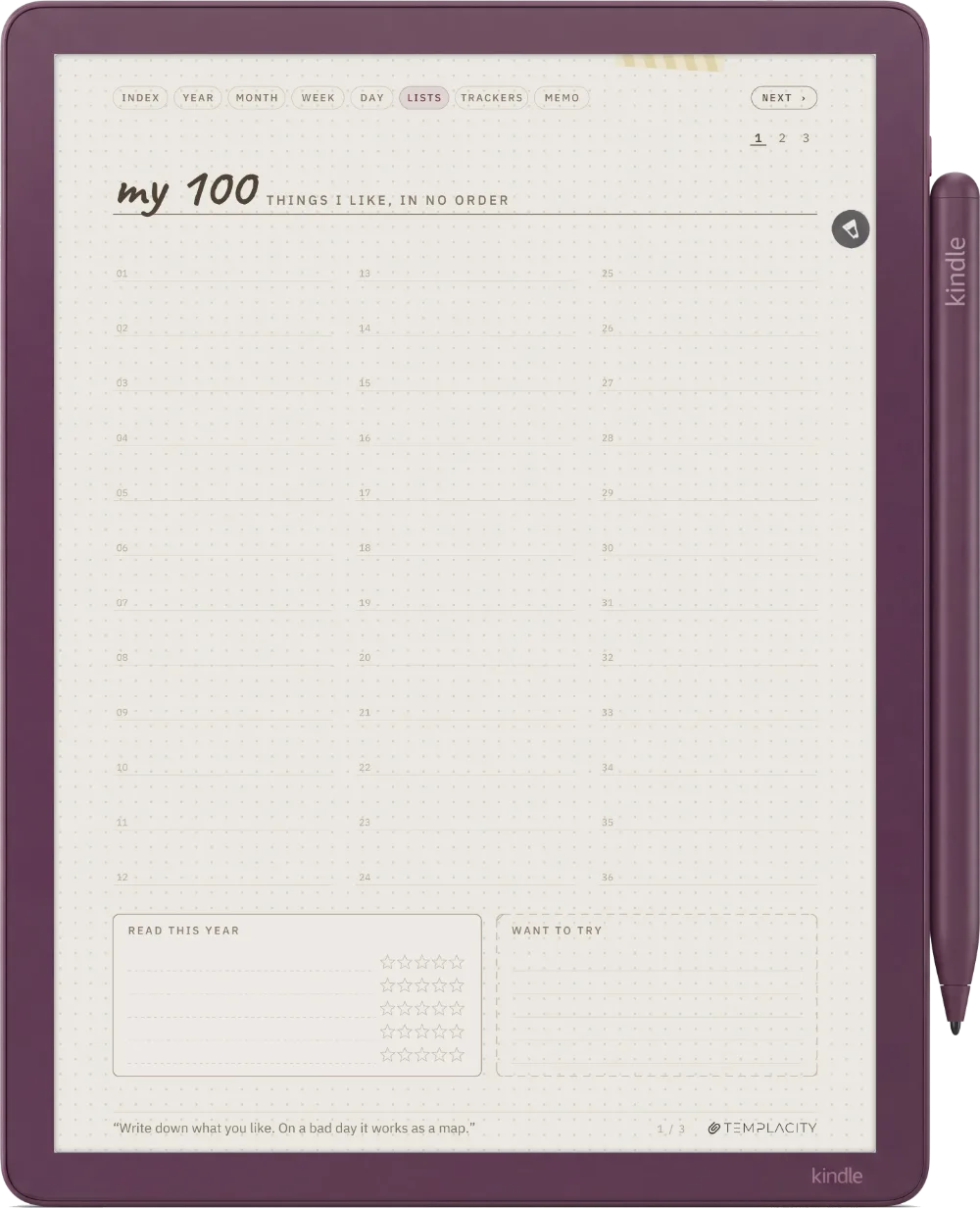 Ichinichi 一日 · A techo for e-ink Kindle Scribe Colorsoft page 4