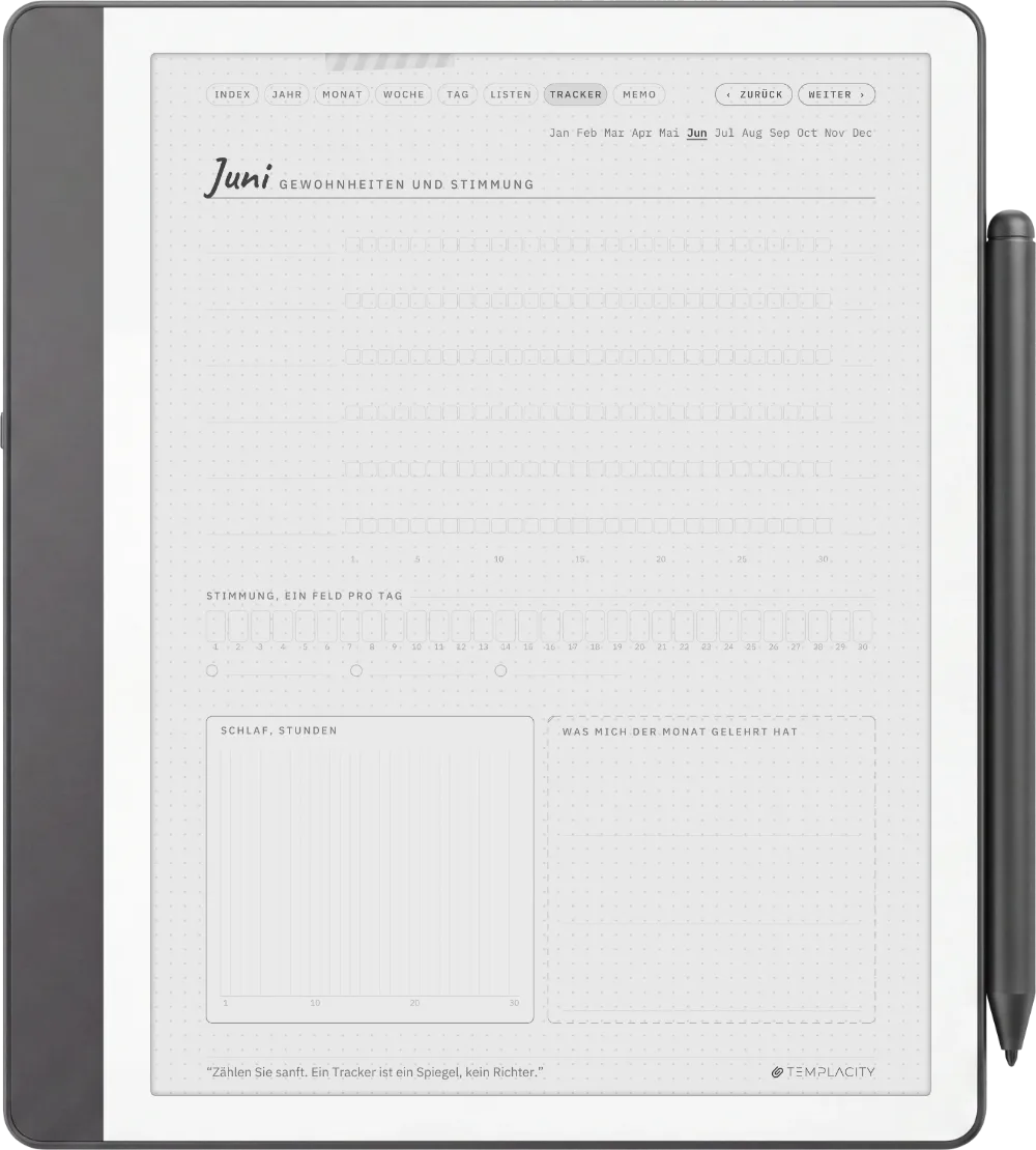 Ichinichi 一日 · Ein Techo für E-Ink Kindle Scribe Seite 5