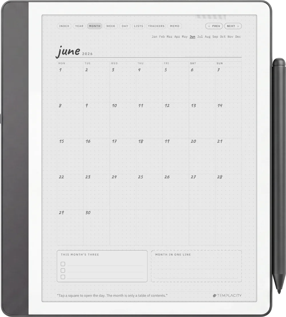 Ichinichi 一日 · A techo for e-ink Kindle Scribe page 3