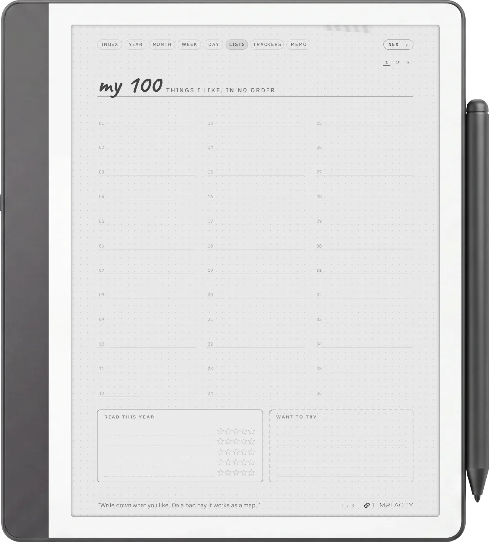 Ichinichi 一日 · A techo for e-ink Kindle Scribe page 4