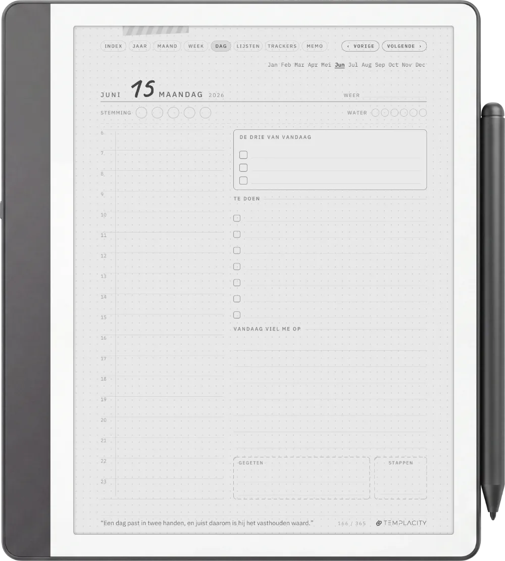 The Planner De dagpagina
