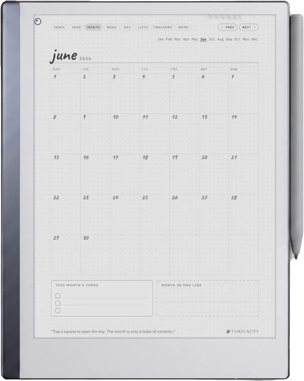 Ichinichi 一日 · A techo for e-ink reMarkable 2 page 3