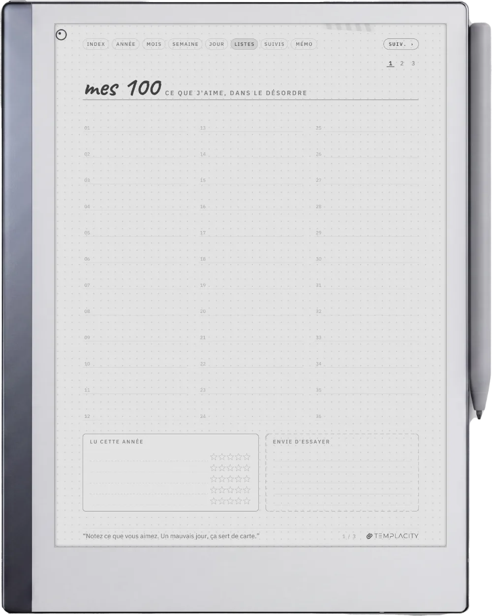 Ichinichi 一日 · Un techo pour e-ink reMarkable 2, page 4