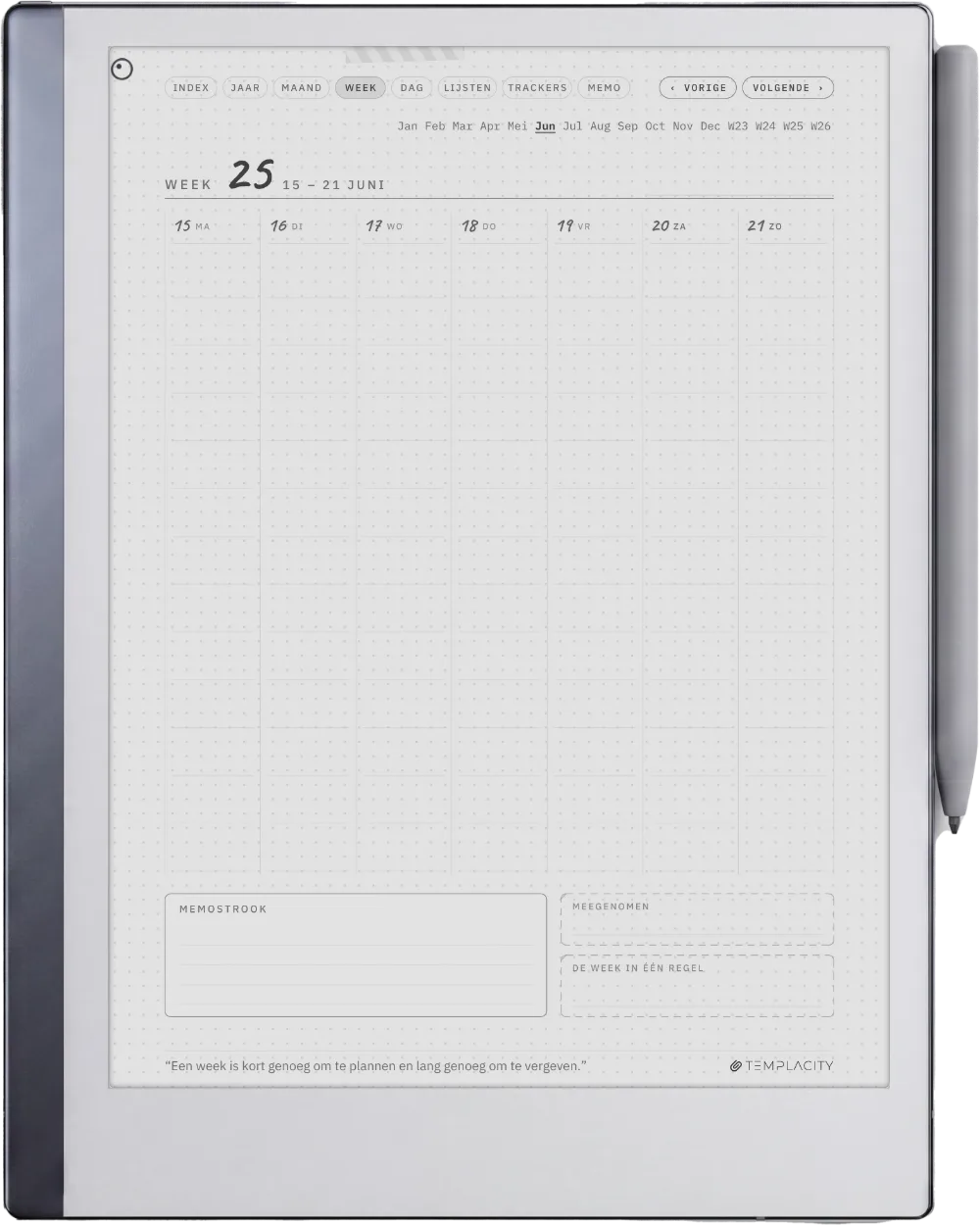 Ichinichi 一日 · Een techo voor e-ink reMarkable 2 pagina 2