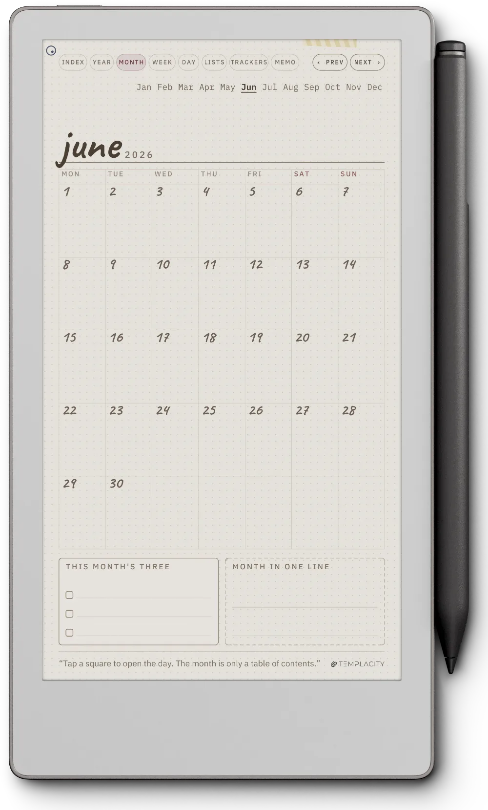 Ichinichi 一日 · A techo for e-ink reMarkable Paper Pro Move page 3