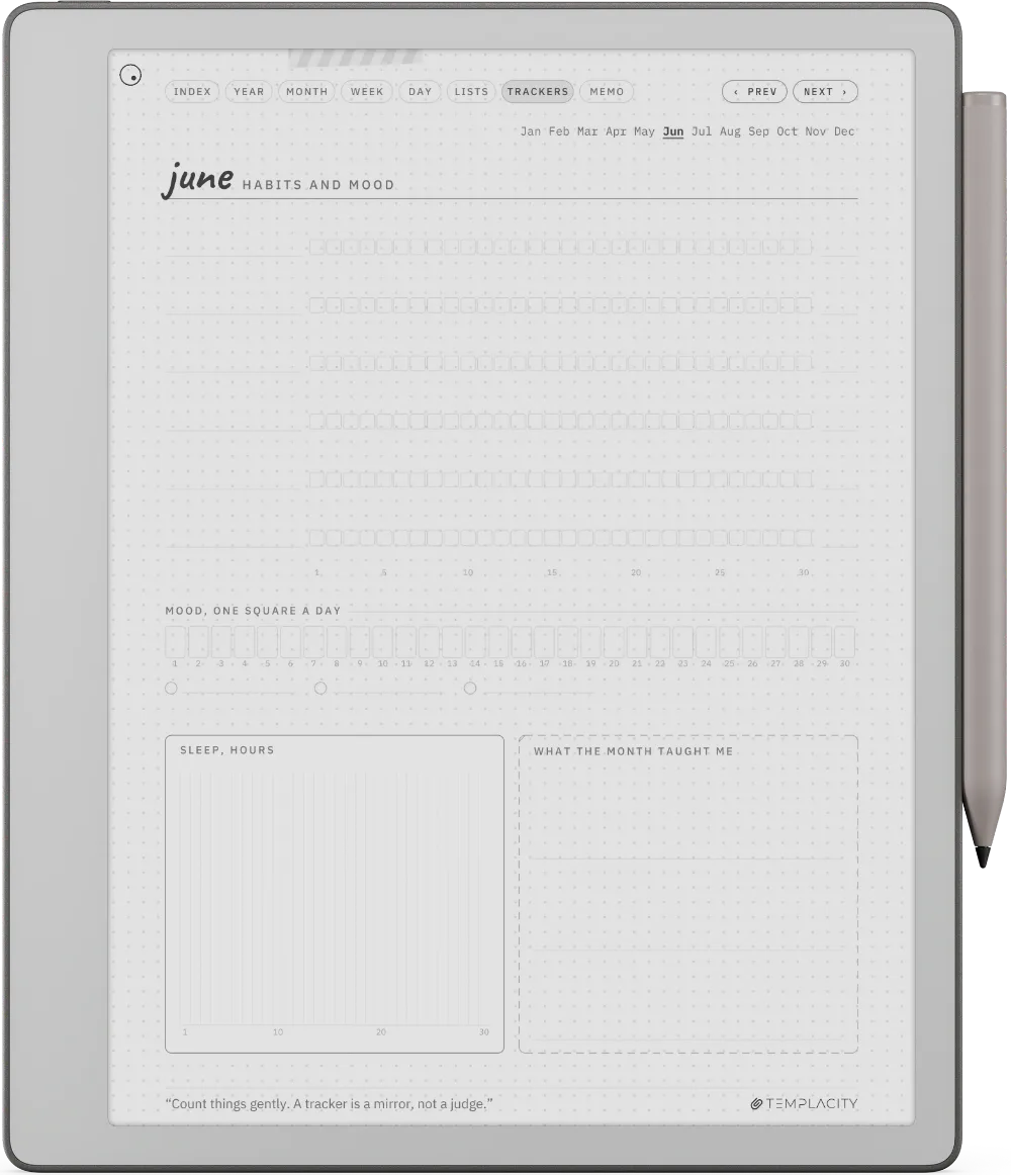 Ichinichi 一日 · A techo for e-ink reMarkable Paper Pure page 5