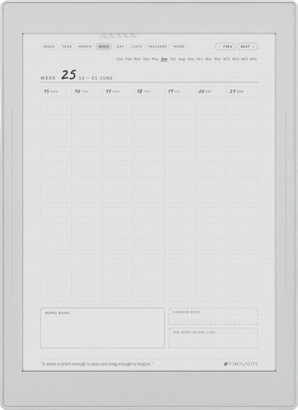 Ichinichi 一日 · A techo for e-ink Supernote Nomad page 2
