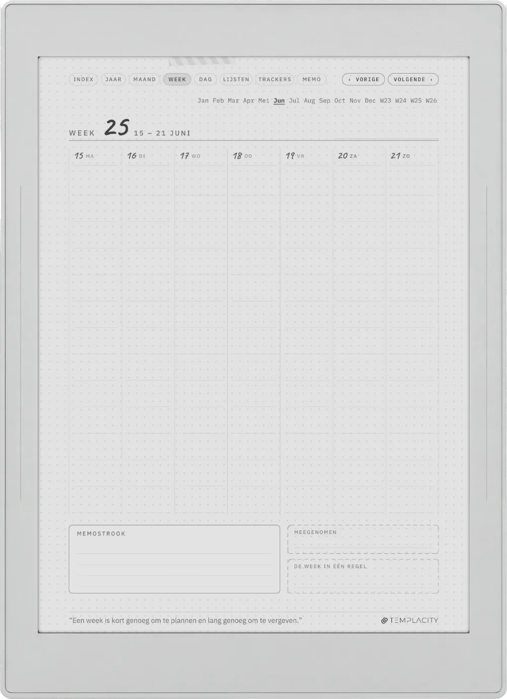 Ichinichi 一日 · Een techo voor e-ink Supernote Nomad pagina 2