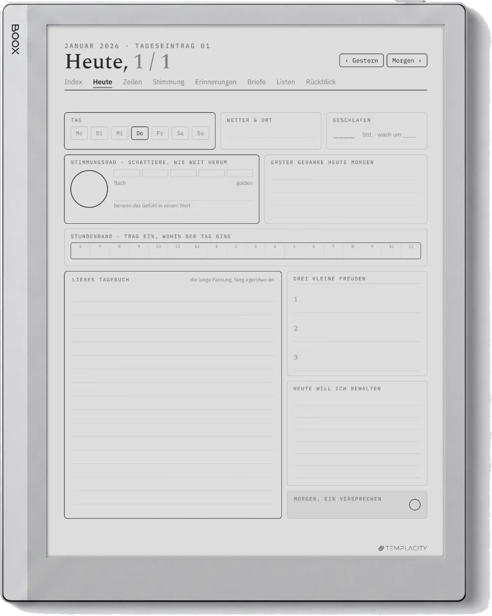 The Planner Heute