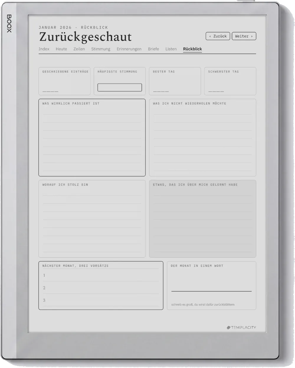 The Planner · The Journal Boox Go 10.3 Seite 3