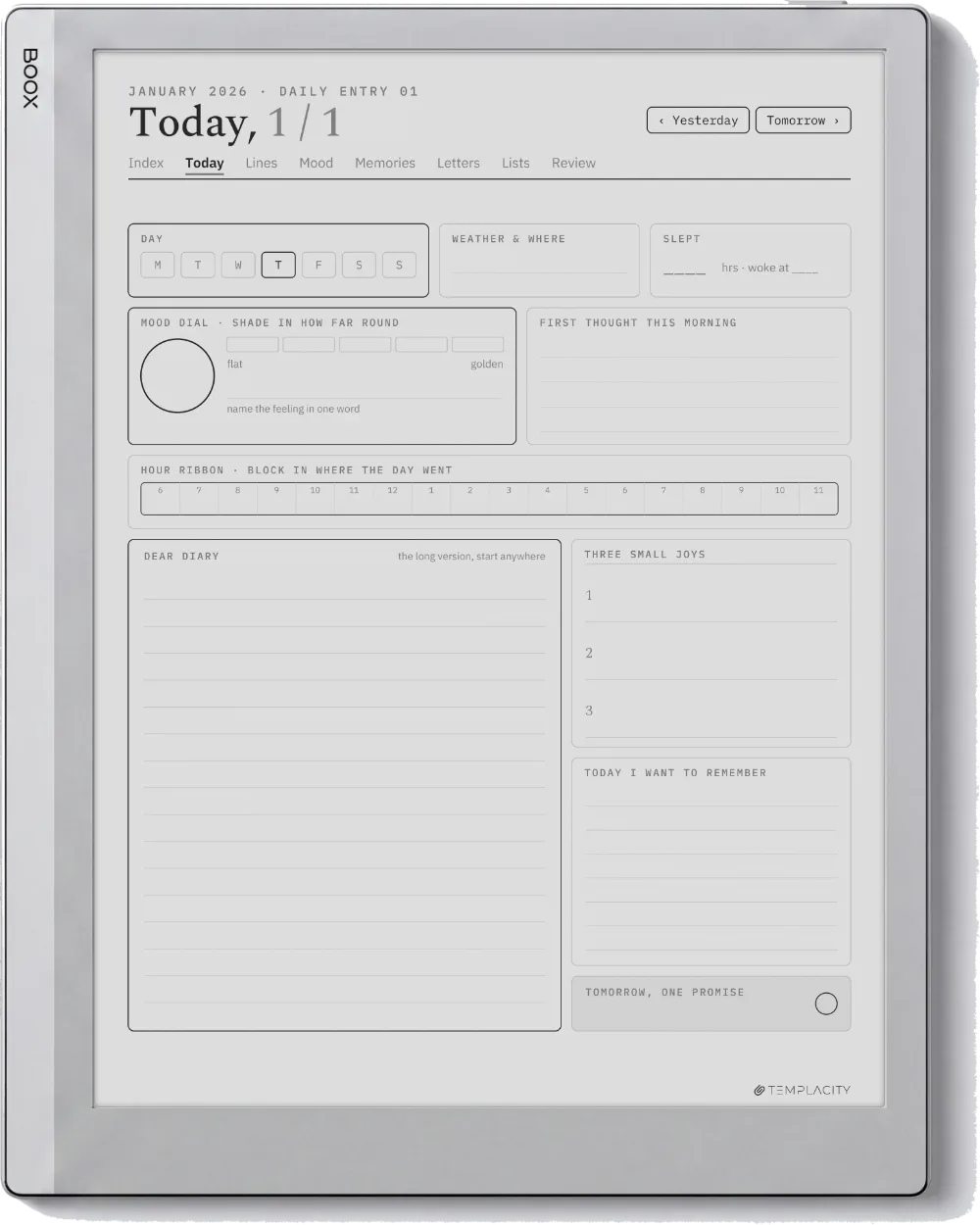 The Planner · The Journal Boox Go 10.3 page 1