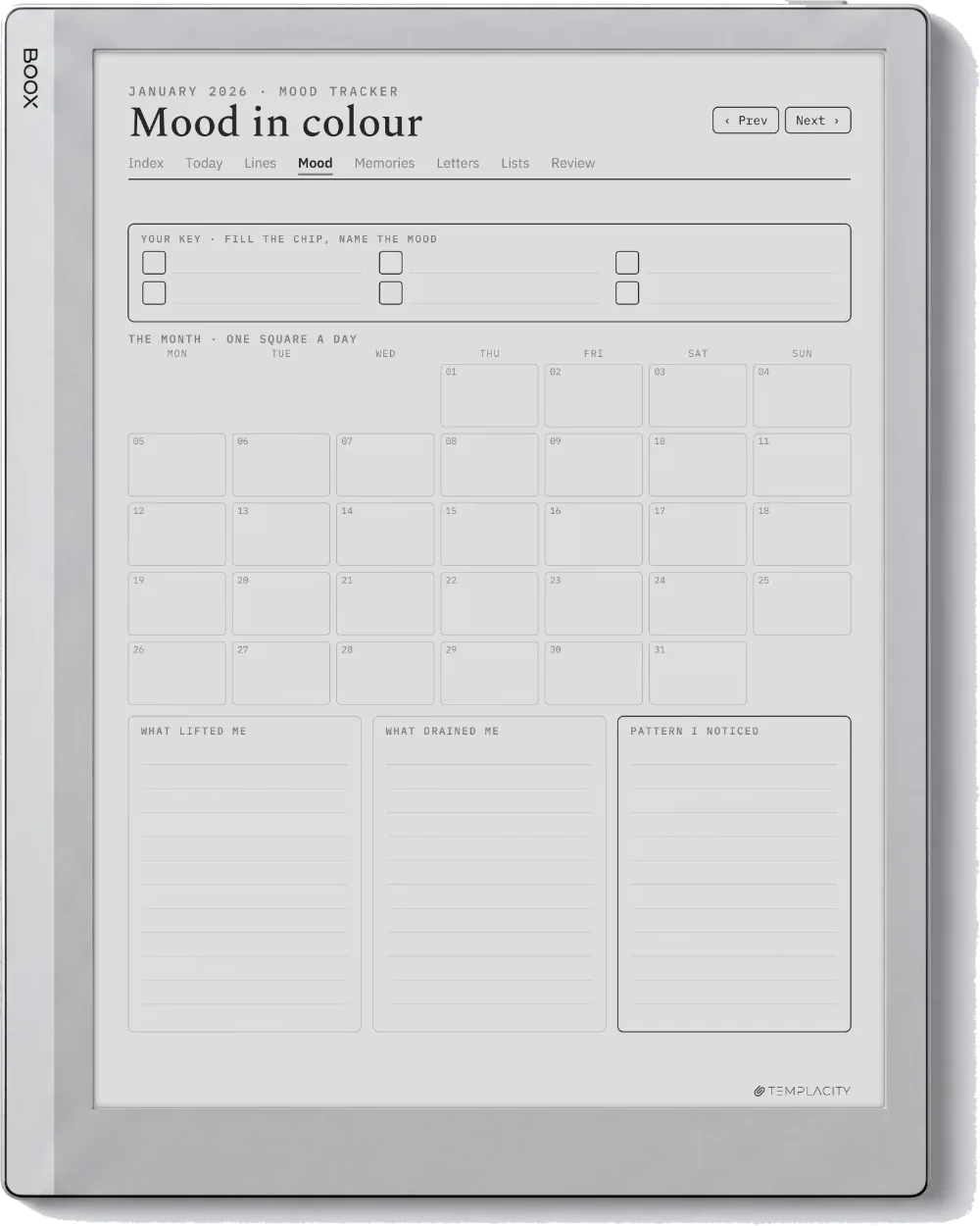 The Planner · The Journal Boox Go 10.3 page 2