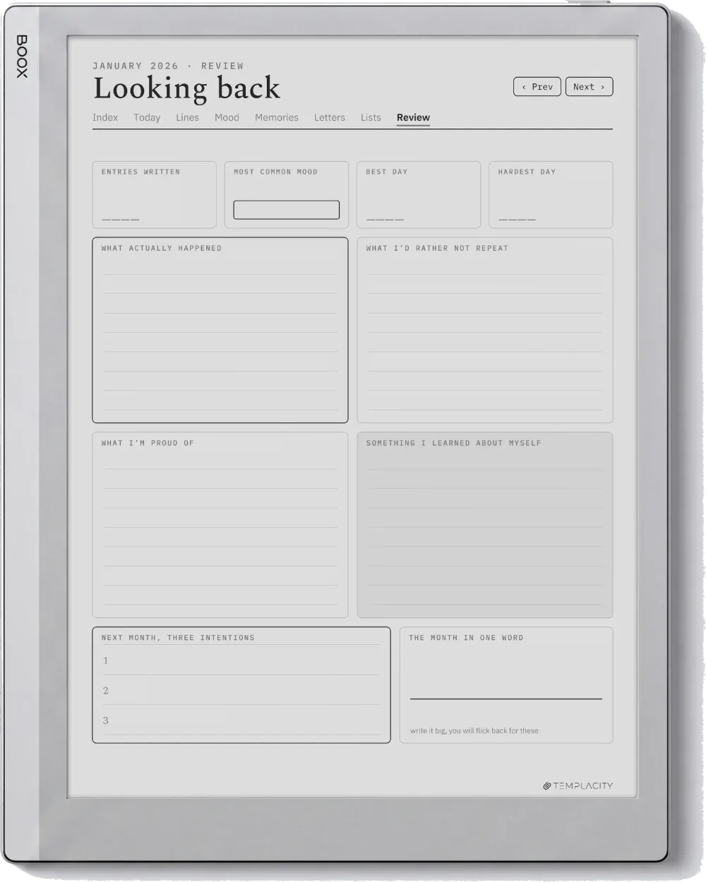 The Planner · The Journal Boox Go 10.3 page 3