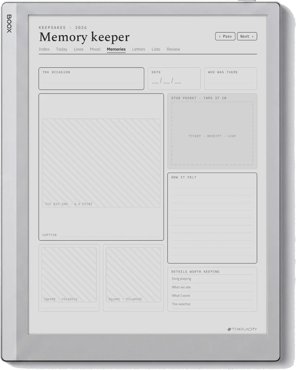 The Planner · The Journal Boox Go 10.3 page 4