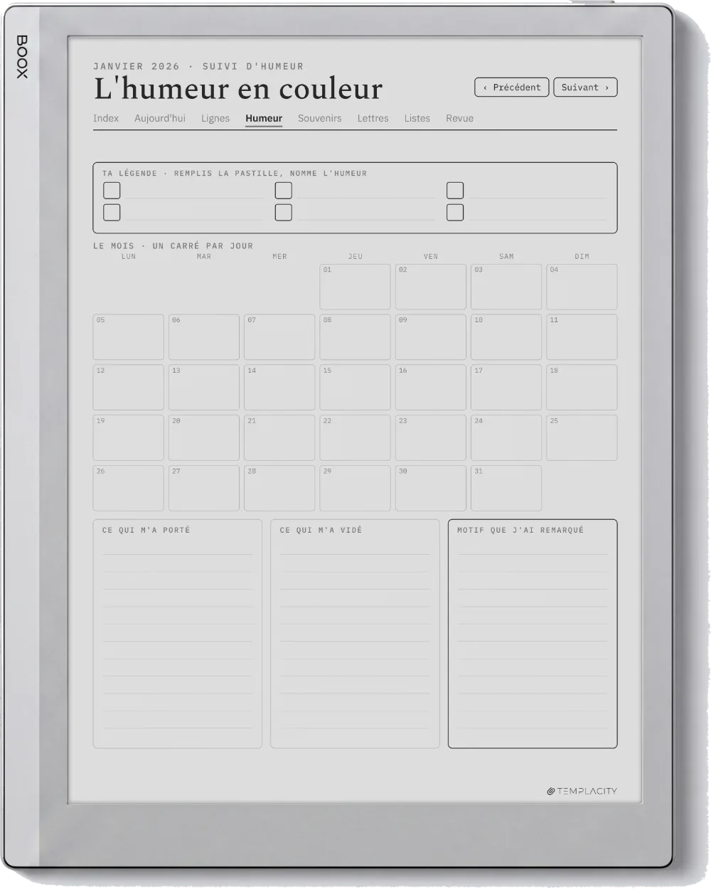The Planner · The Journal Boox Go 10.3 page 2
