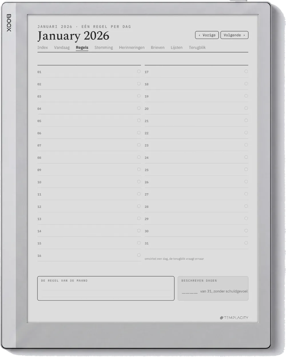 The Planner · Het Dagboek Boox Go 10.3 pagina 5