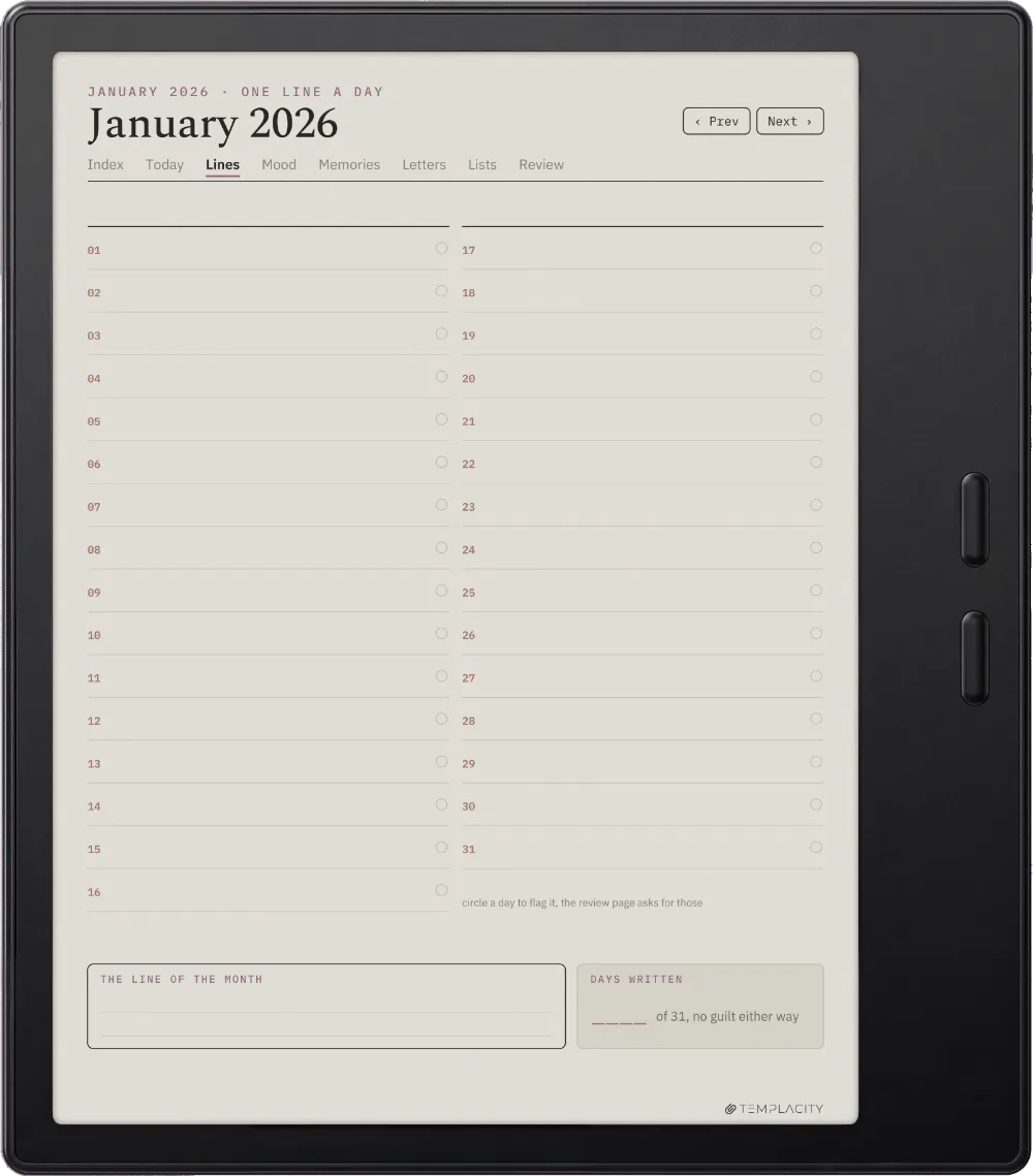 The Planner · The Journal Boox Go Color 7 (Gen II) page 5