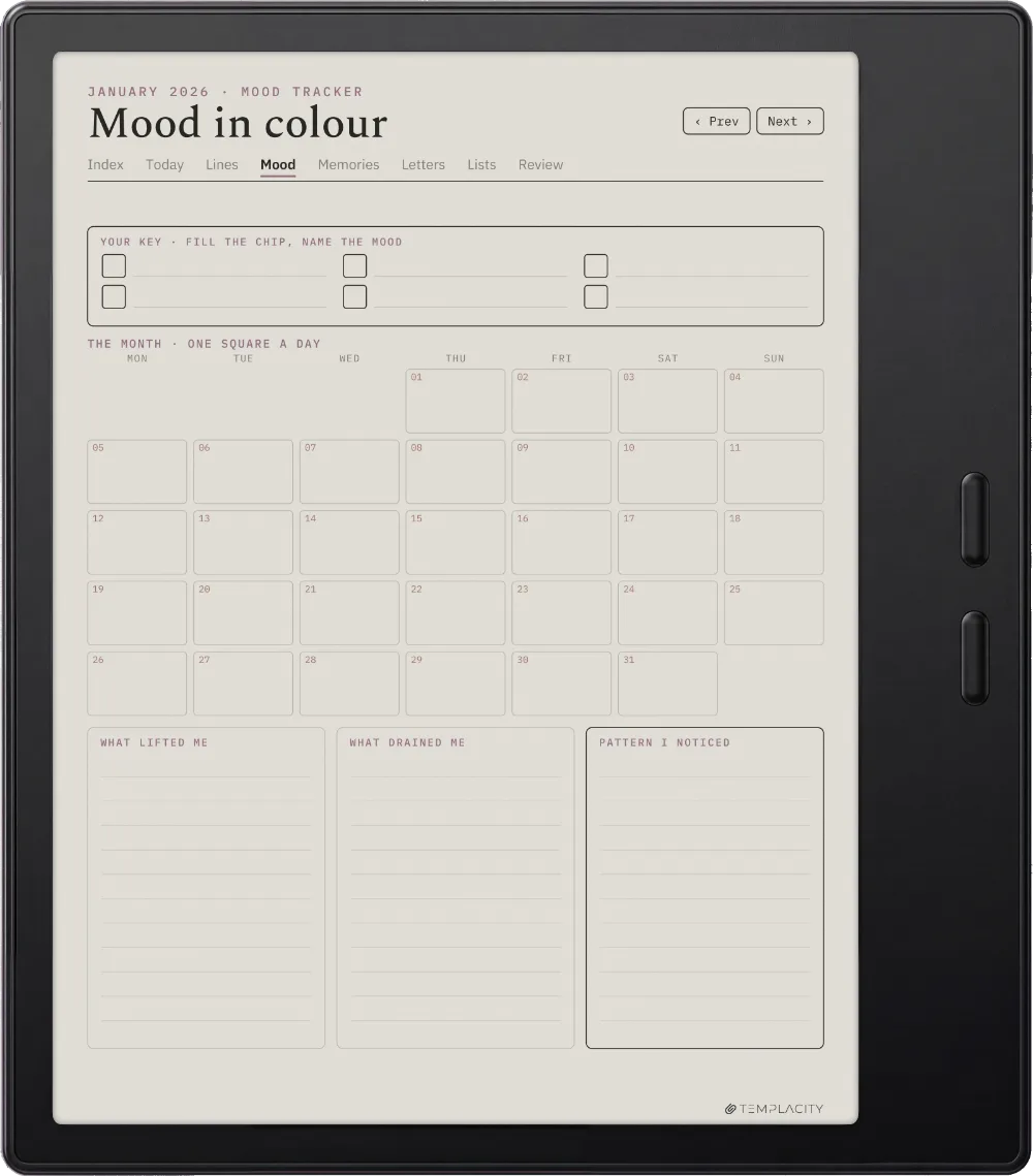 The Planner · The Journal Boox Go Color 7 (Gen II) page 2