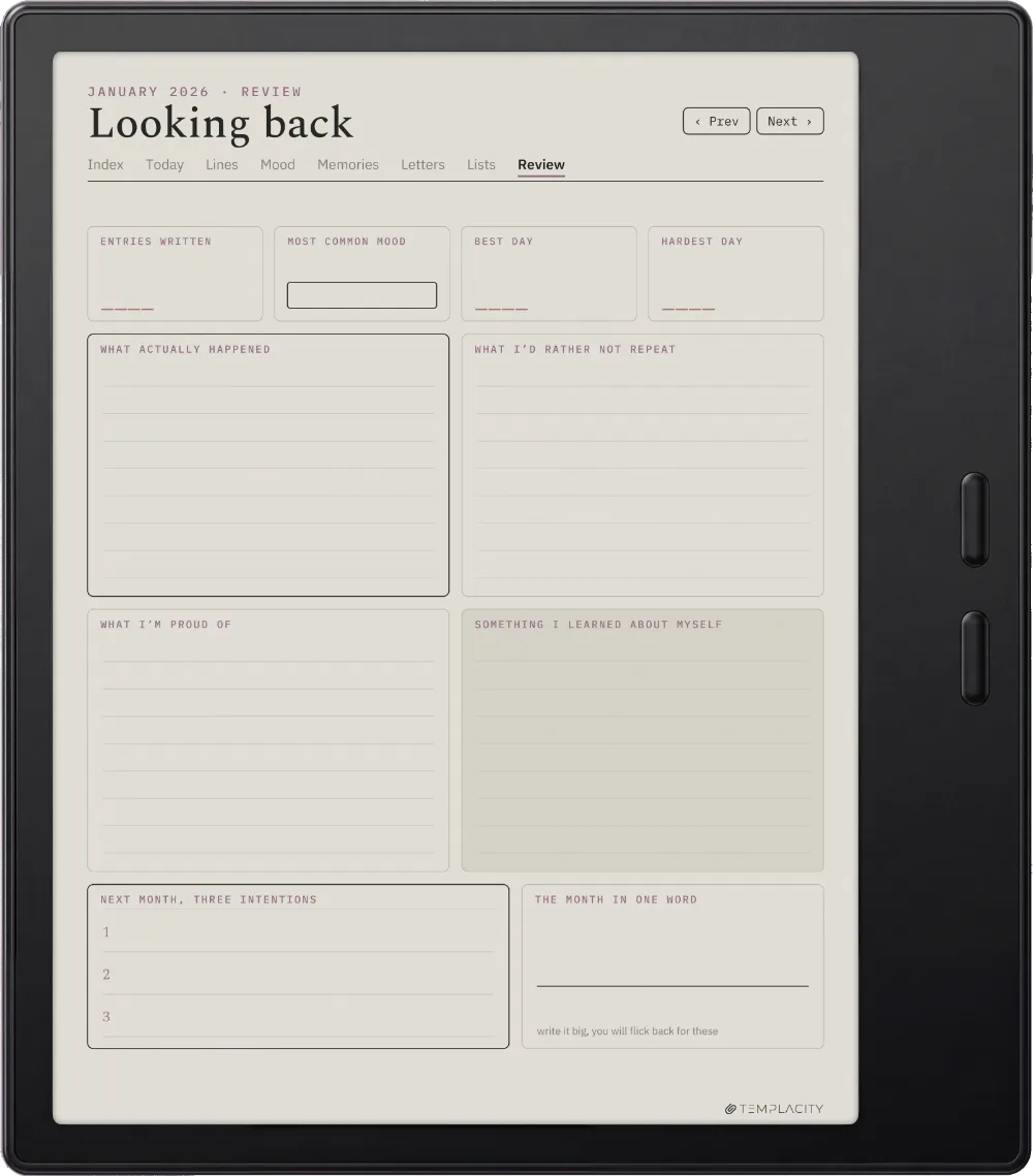 The Planner · The Journal Boox Go Color 7 (Gen II) page 3
