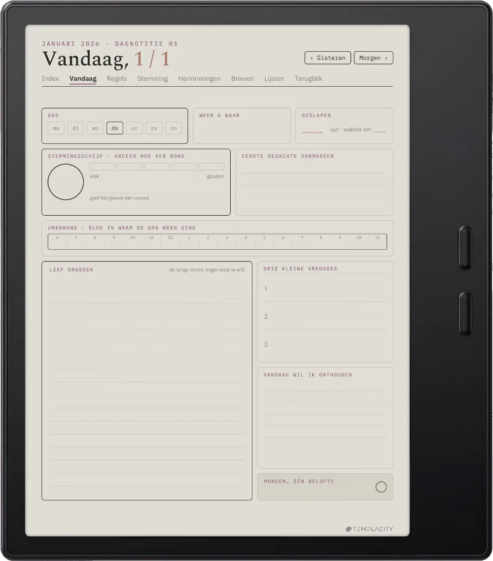 The Planner Vandaag